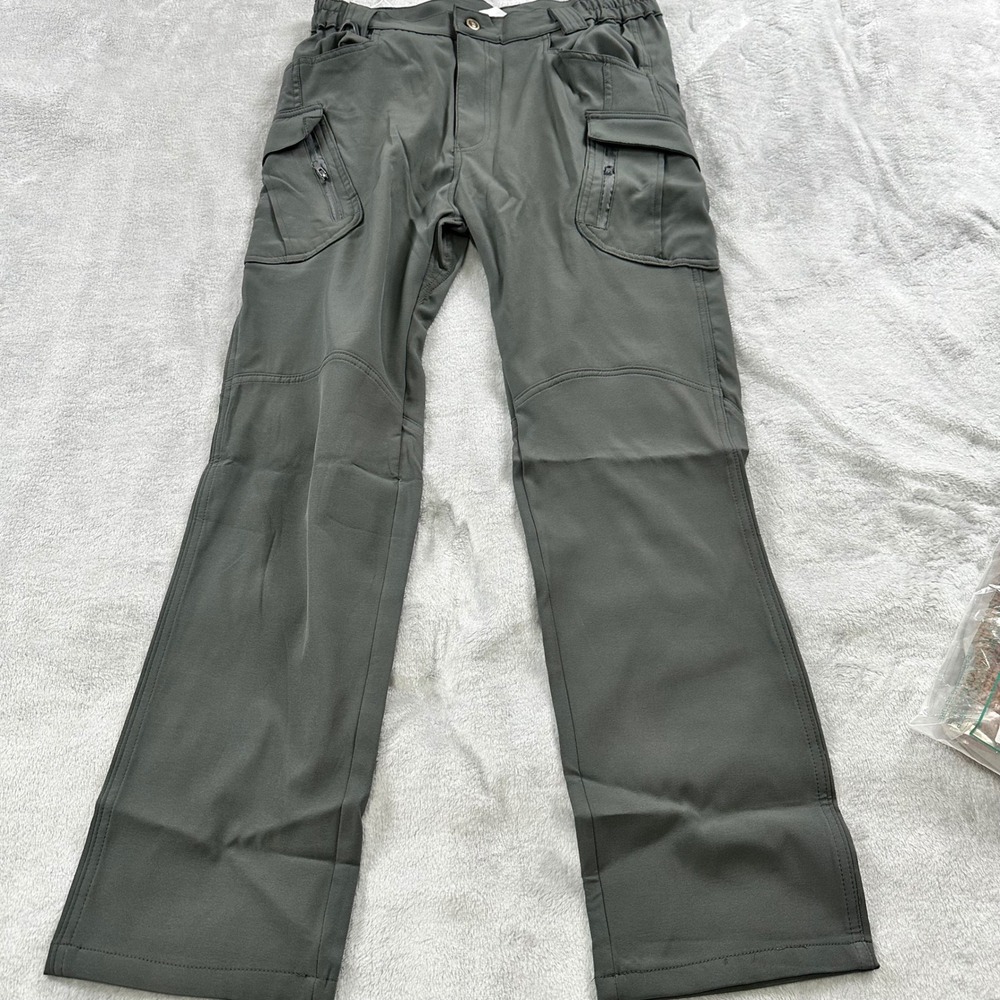 Warrior Wear Tactical Cargo Pants Mens‎ L 32 Gray Multi-Pocket Outdoor Hiking